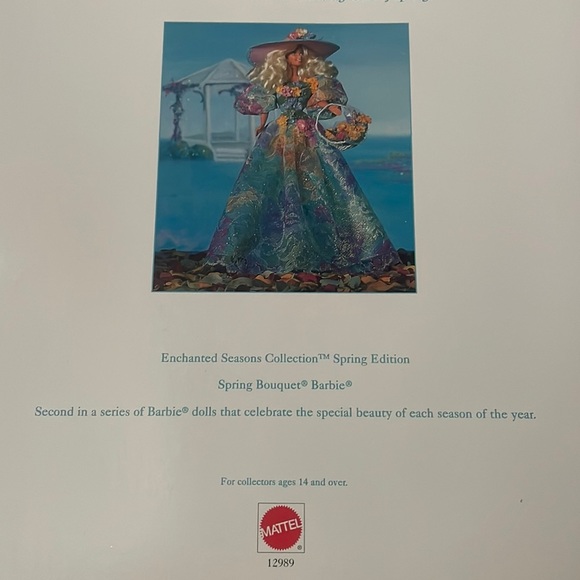 NIB - 1994 Spring Bouquet Barbie - Enchanted Seasons Collection, Limited Edition - Picture 9 of 17